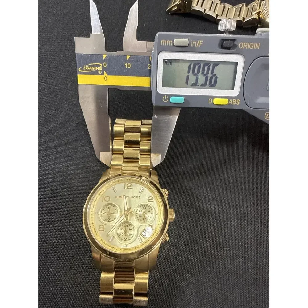 MICHAEL KORS RUNWAY MK-5055 WOMENS NEW BATTERY 5.75-6” BAND 38mm CASE (B30)